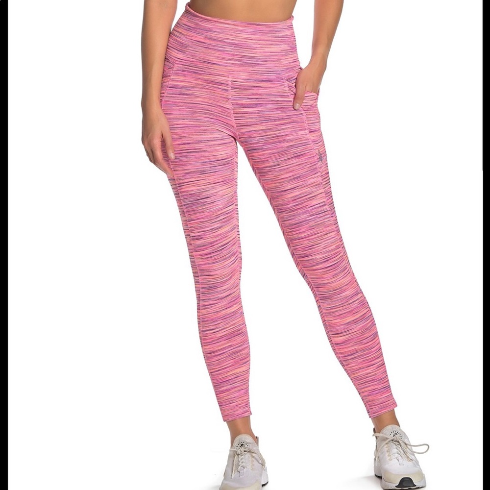 Free people Roll out legging pink combo NWT